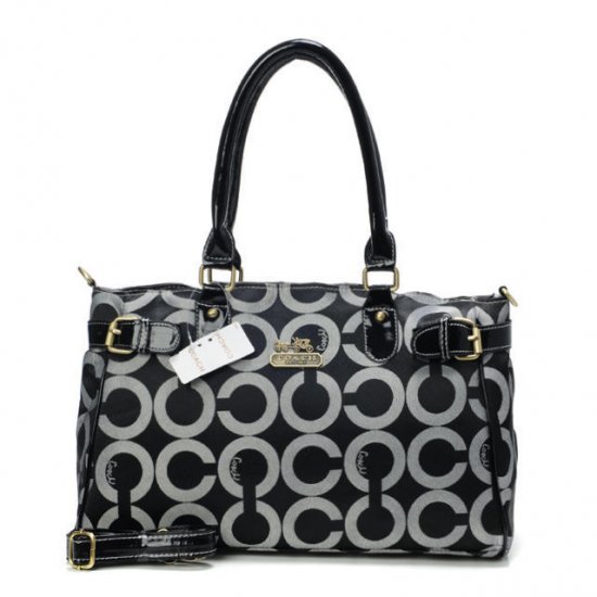 Coach Legacy In Signature Large Black Satchels BOV | Women